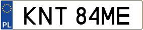 Trailer License Plate